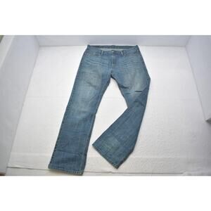 Levi's 514 Straight Fit Rugged Denim Blue Jeans Mens Size 36 x 34
